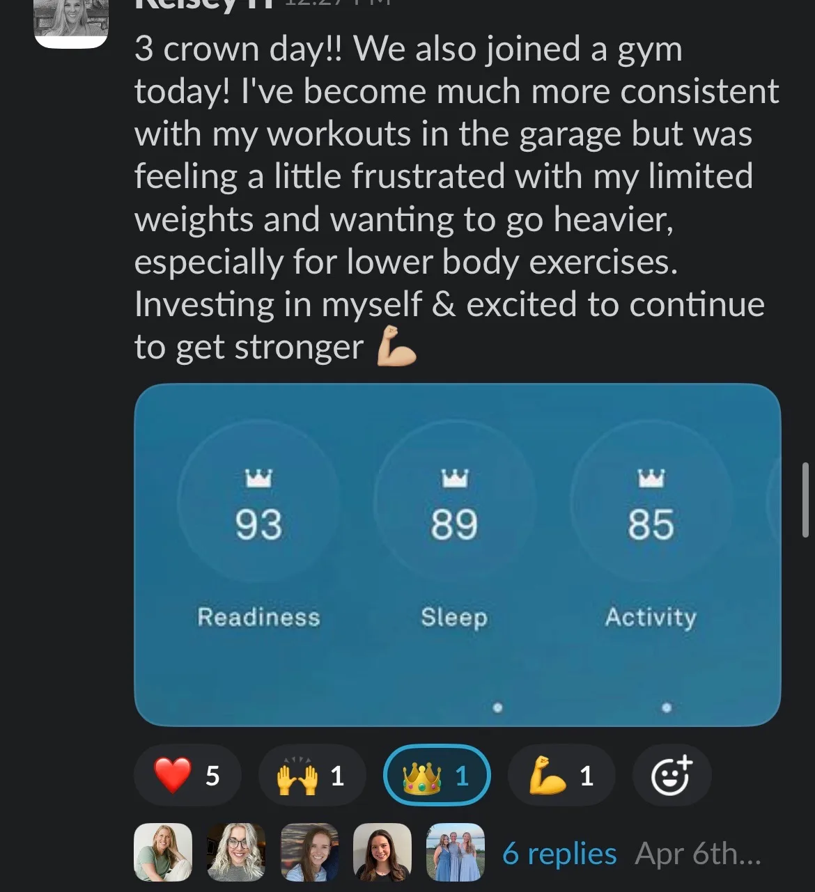 Client win shared in the Nurture community